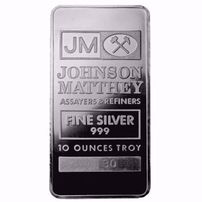 Picture of 10 oz Johnson Matthey Silver Bar