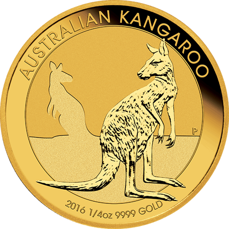 Picture for category 1/4 oz Australian Gold Kangaroo/Nugget BU