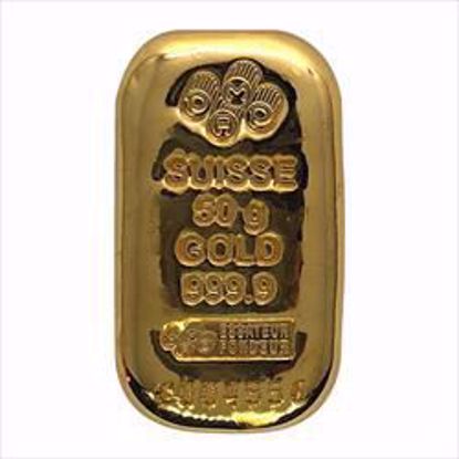 Picture of 50 gr Pamp Suisse Gold Bar