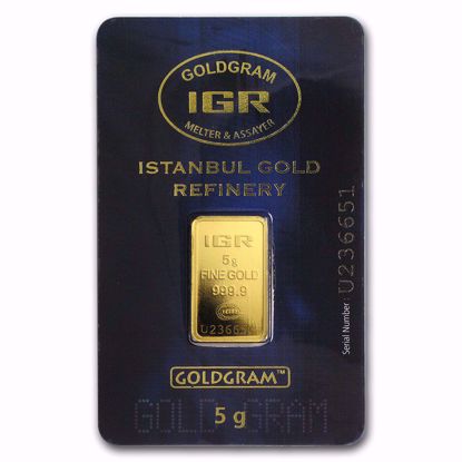 Picture of 5 gr Gold Bar