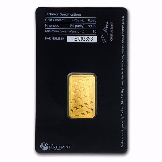 Picture of 10 gr Perth Mint Gold Bar