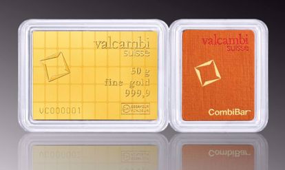 Picture of 50 gr Valcambi Gold Combi Bar