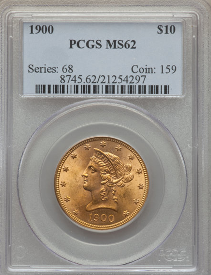 Picture of $10 Liberty Gold (1866-1907) PCGS/NGC MS62 (Random year)