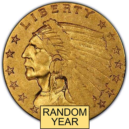 Picture of $2.50 Gold Indian VF (1908-1929) (Random Year)
