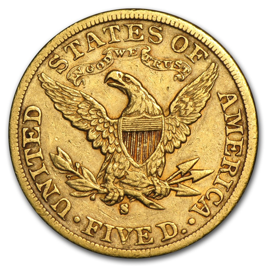 Picture of $5 Gold Liberty XF (1839-1908) (Random Year)