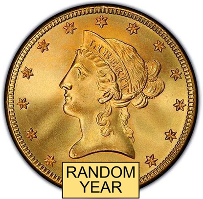 Picture of $10 Gold Liberty BU (1838-1907) (Random Year)