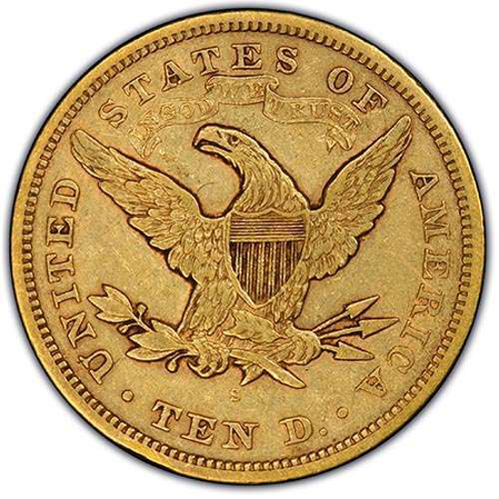 Picture of $10 Gold Liberty XF (1838-1907) (Random Year)