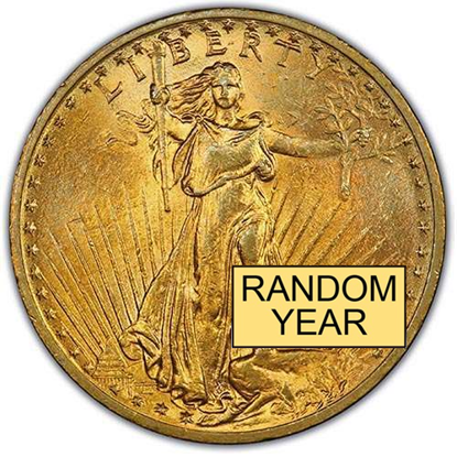 Picture of $20 Gold St. Gaudens AU (1907-1933) (Random Year)