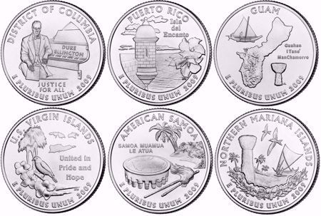 Picture for category Washington D.C. and U.S. Territories Quarters (2009)