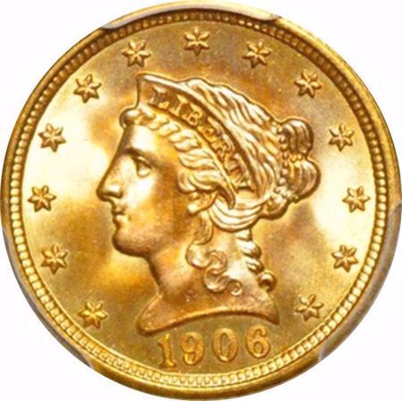 Picture for category Liberty Head $2.5 (1840-1907)