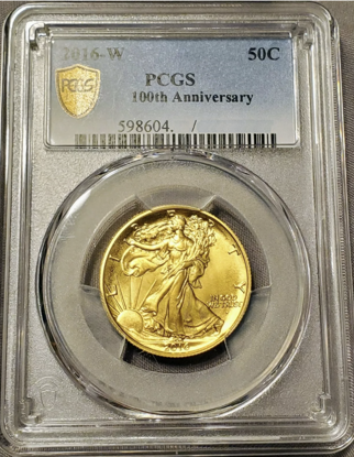 Picture of 2016-W 50C 24K Gold Half-Ounce MS70