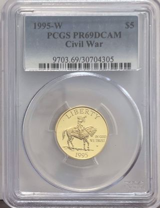 Picture of 1995-W G$5 Cilvil War PR69DCAM PCGS