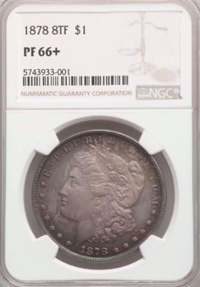 Picture of 1878 8TF Morgan Dollar PF66+ NGC