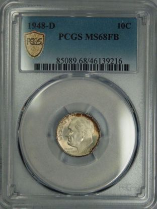 Picture of 1948-D Roosevelt Dime MS68FB PCGS