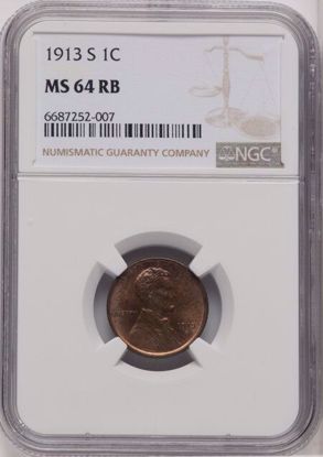 Picture of 1913-S 1C MS64 NGC