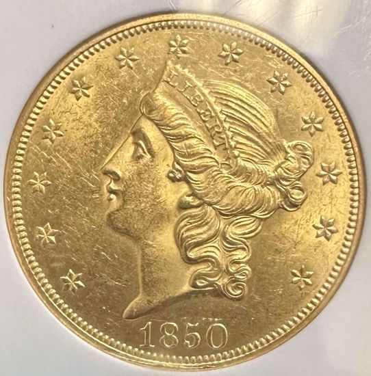 Picture of 1850 $20 Liberty MS63 NGC