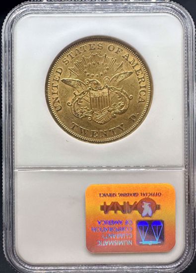 Picture of 1853 $20 Liberty AU58 NGC CAC