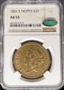 Picture of 1866-S Motto $20 Liberty AU55 NGC CAC