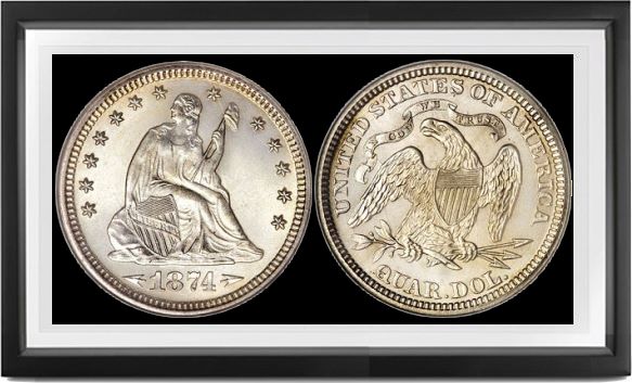 Liberty Seated Arrows Quarters