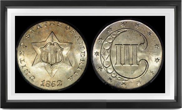 Type 1 Three Cents-Silver